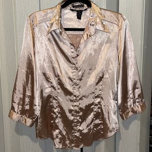 Button up collar blouse